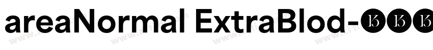 areaNormal ExtraBlod字体转换